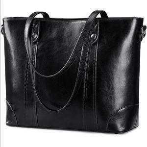 Sturdy Leather Purse / Computer bag / Tote bag